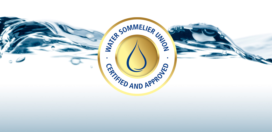 Image showing the certification by the Water Sommelier Union.